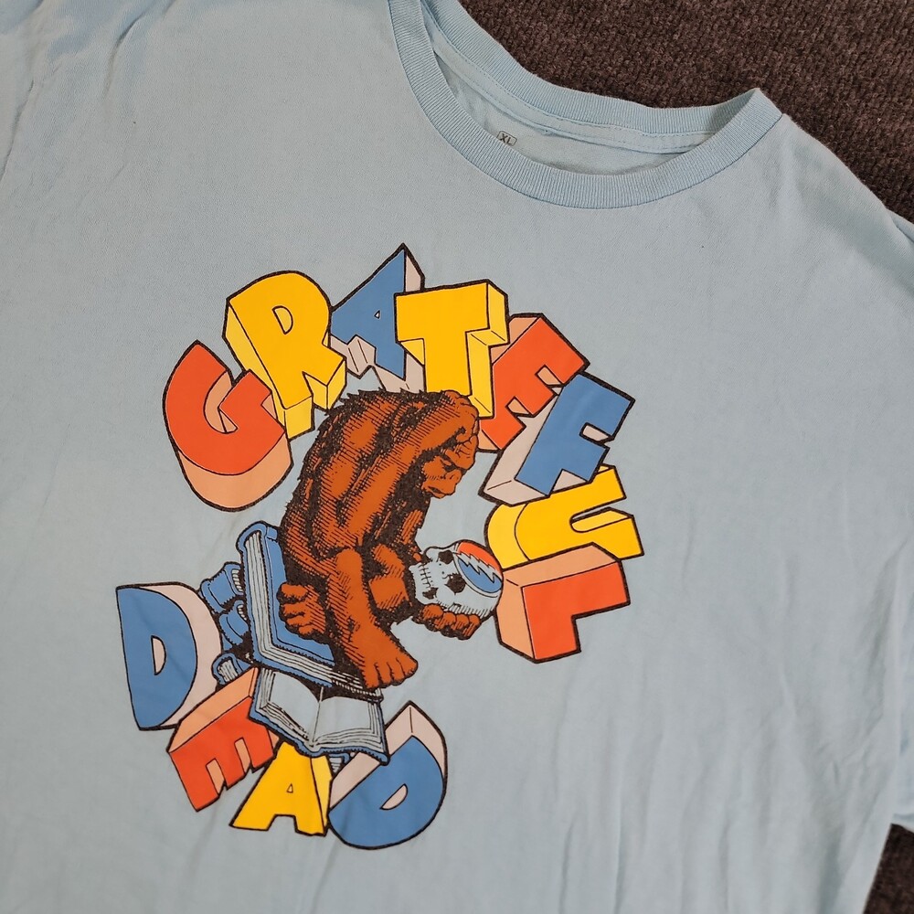 Grateful Dead Shirt T Shirt Evolution Gorilla Books Skull GDP Extra Large XL